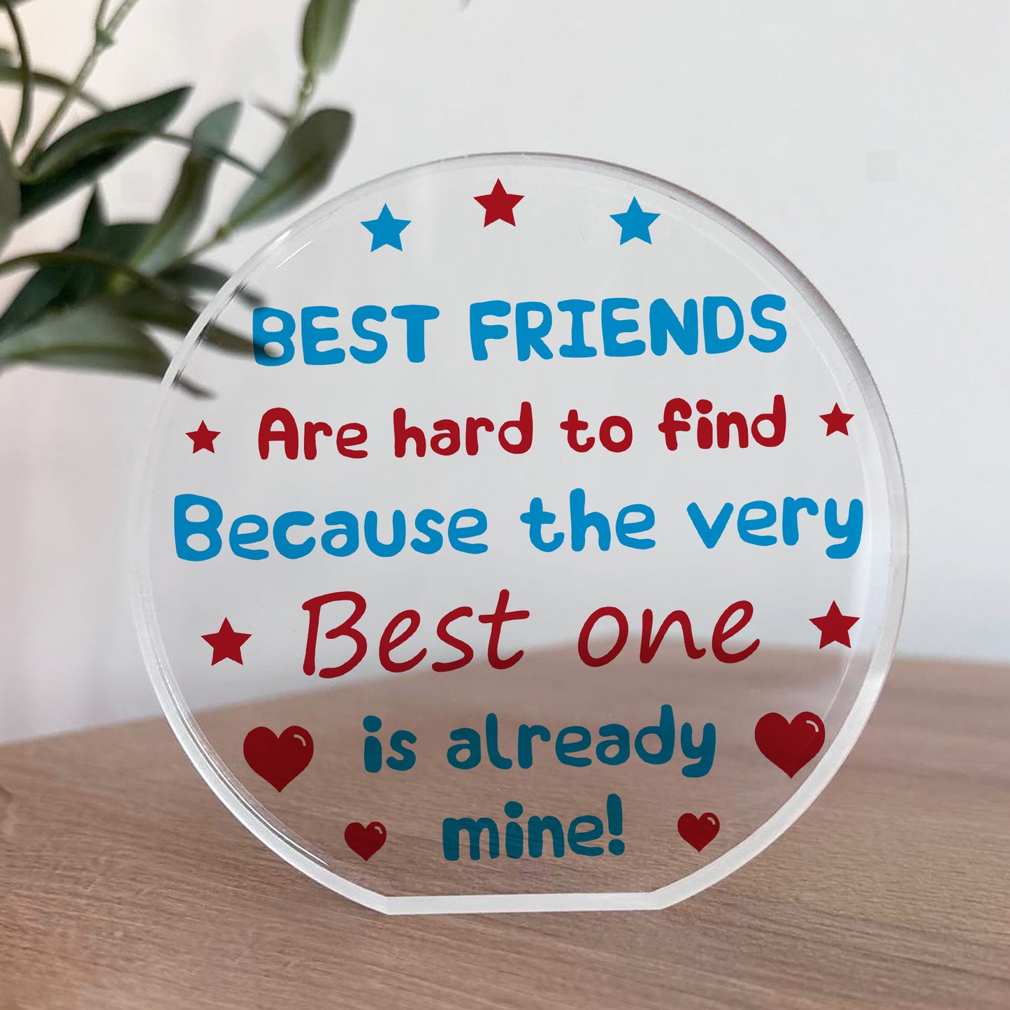 BEST FRIEND PLAQUE Special Thank You Gift For Friend