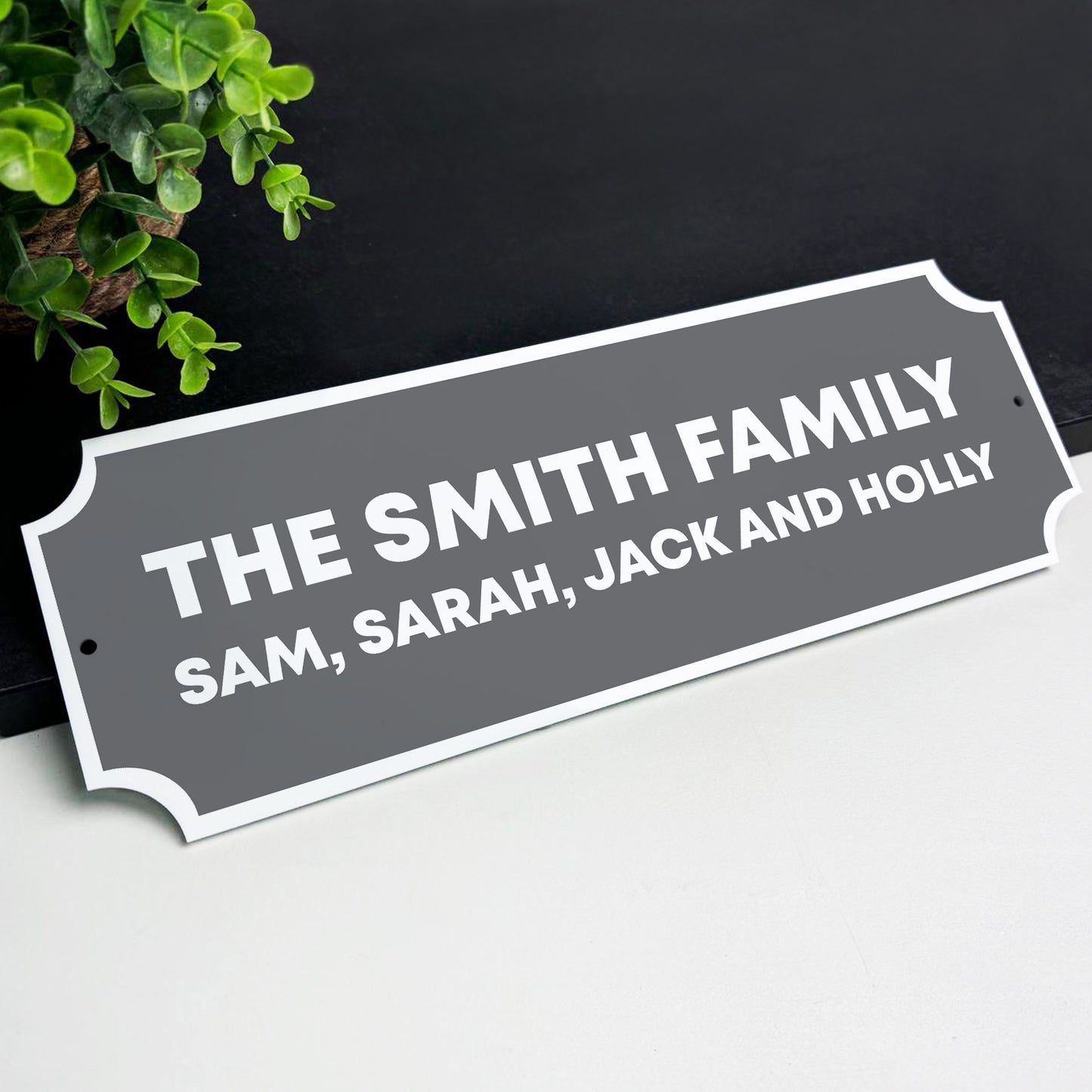 Personalised Street Sign Family Name Plaque Hanging Sign