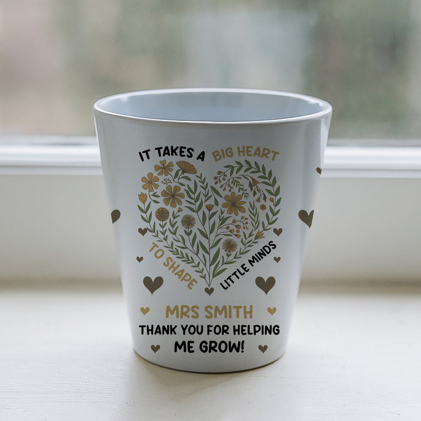 Thank You Gift For Teacher BIG HEART TO SHAPE LITTLE MINDS Gifts