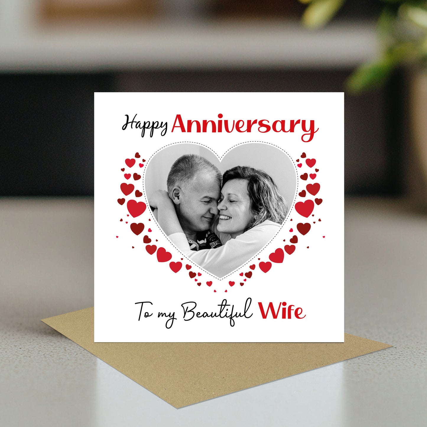 Anniversary Personalised Photo Anniversary Card To My Wife