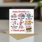 Happy Birthday To My Rock My Other Half My World Birthday Card