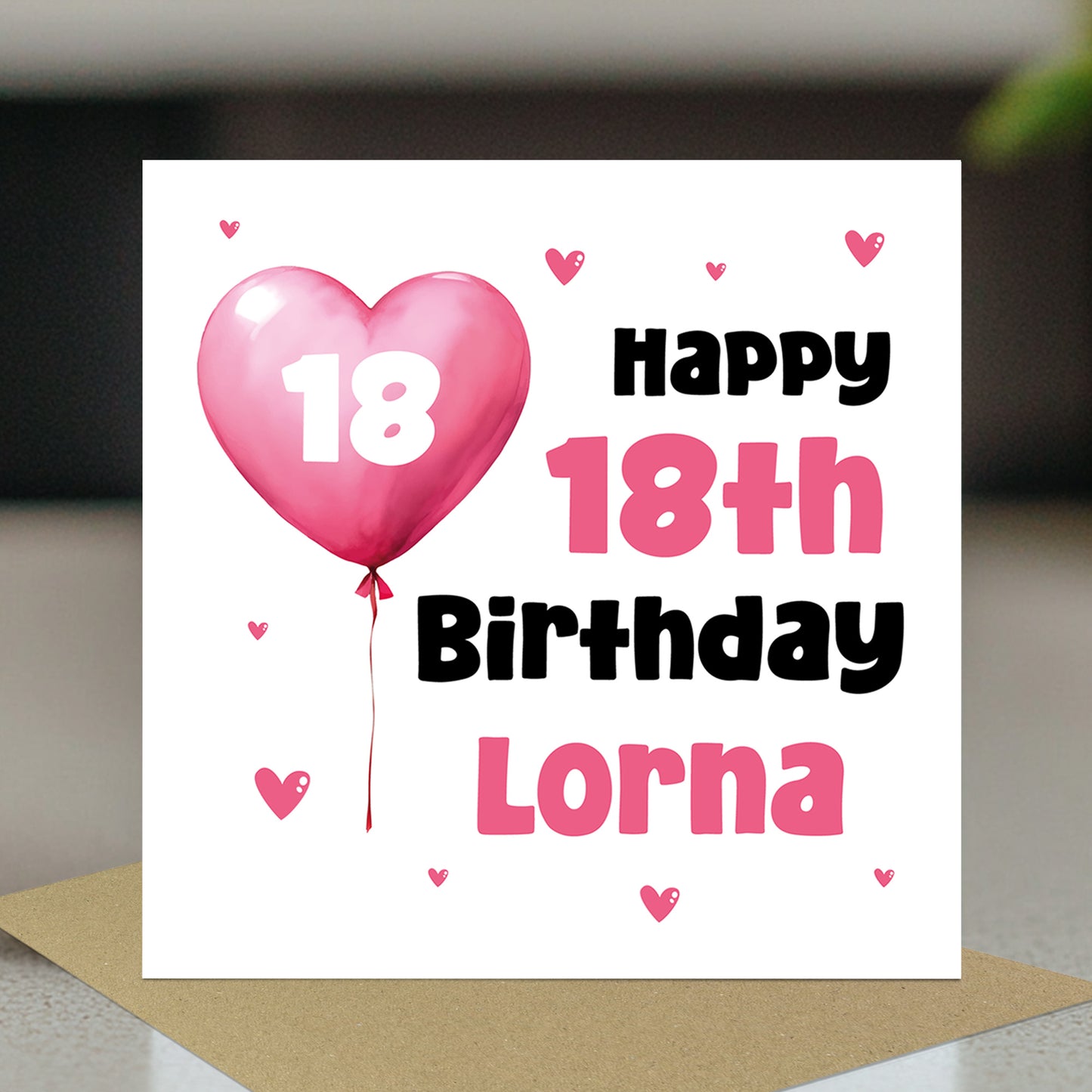 18th Birthday Card For Girls Personalised 18th Birthday Card