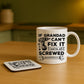 Grandad Gifts Coffee Tea Mug From Granddaughter and Grandson