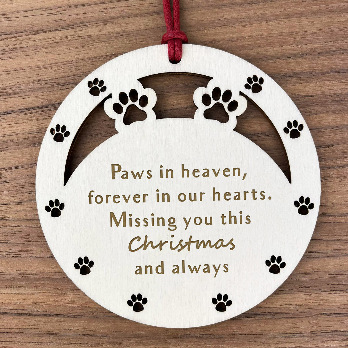 Dog Memorial Christmas Tree Decorations Pet Christmas Baubles