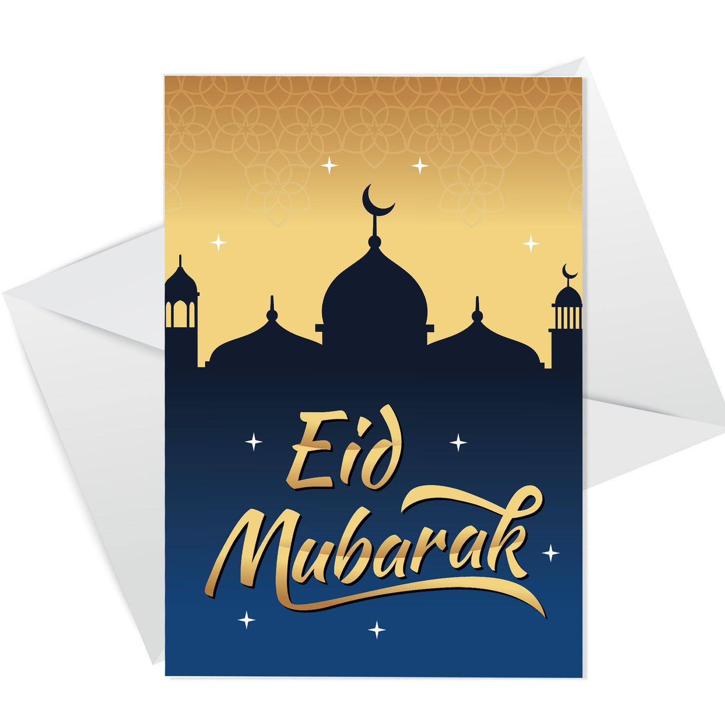Eid Mubarak Cards Pack of 6 Ramadan Greetings Card For Family
