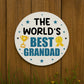 Gift For Grandad For Fathers Day Birthday Worlds Best Grandad