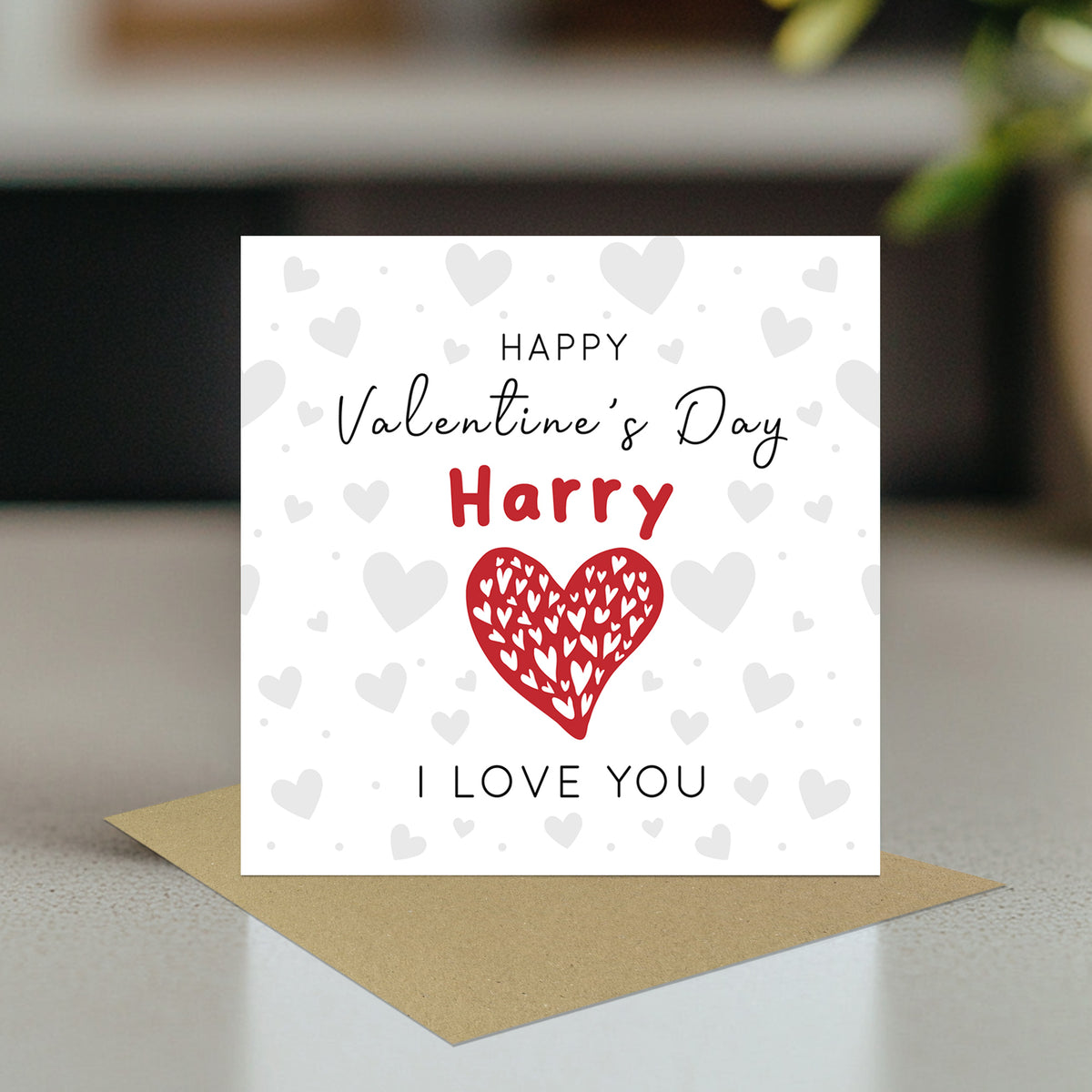 Personalised Happy Valentines Day Card Valentines Gift For Him