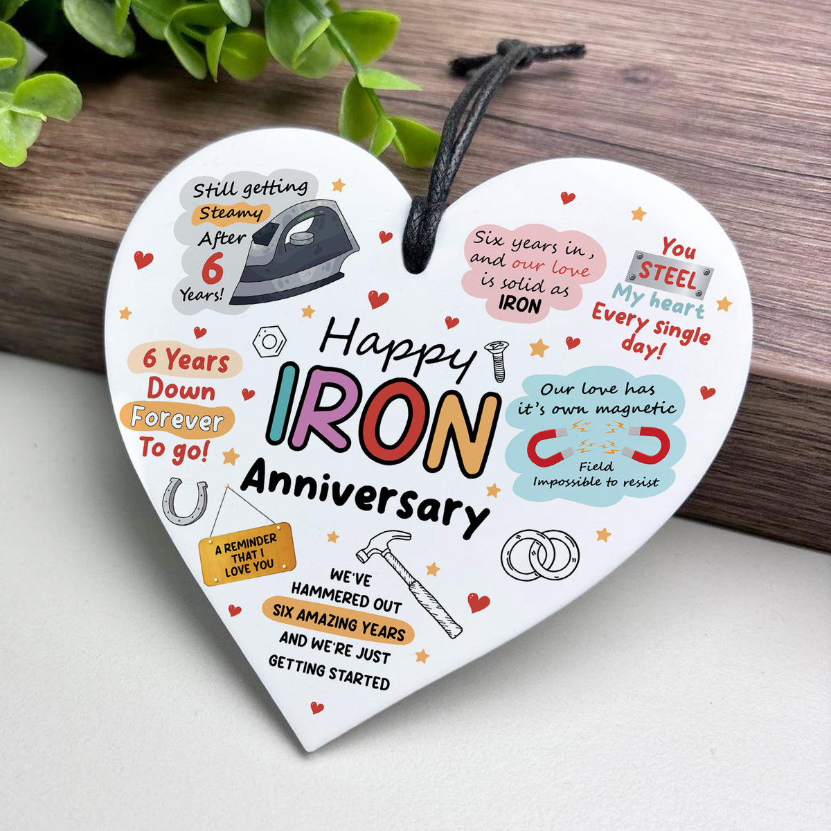 Funny 6th Anniversary Gift Wood Anniversary Gifts For Husband