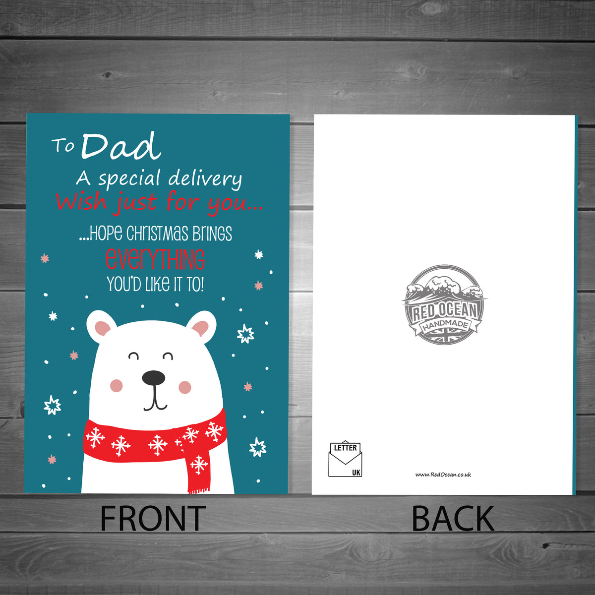 Special Christmas Cards For Dad Christmas Card Novelty Card