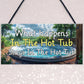 Funny Hot Tub Signs and Plaques Novelty Hot Tub Accessories