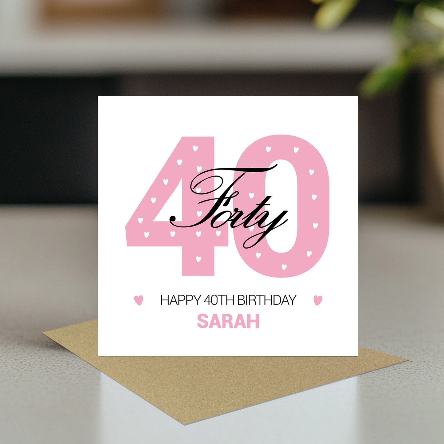 PERSONALISED 40th Birthday Card For Daughter Auntie Mum Friend