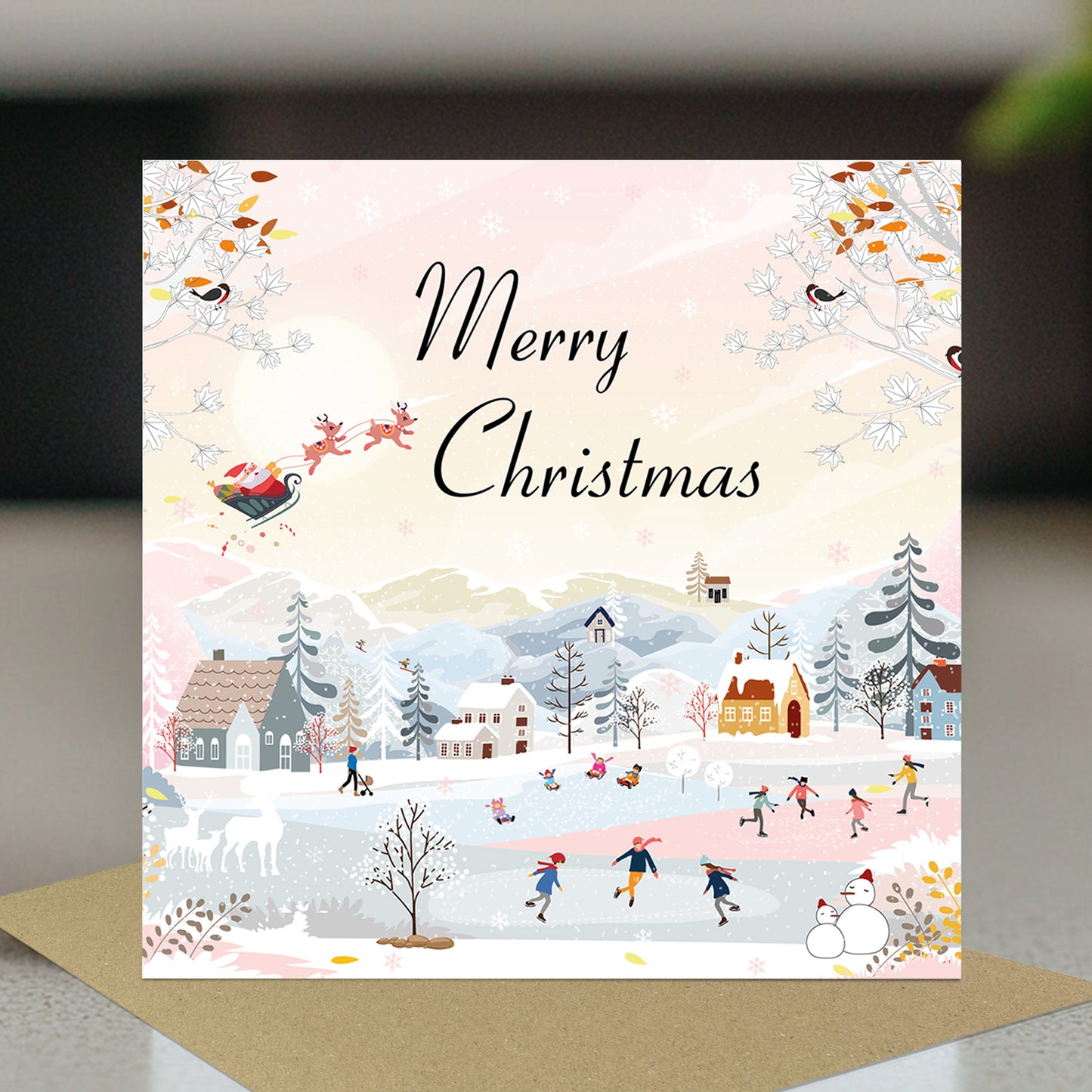 Christmas Card Seasons Greetings Festive Xmas Cards For Friends