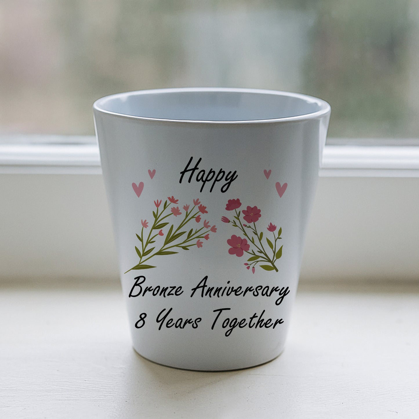 8th Wedding Anniversary Gifts For Wife Couple Gift Plant Pot