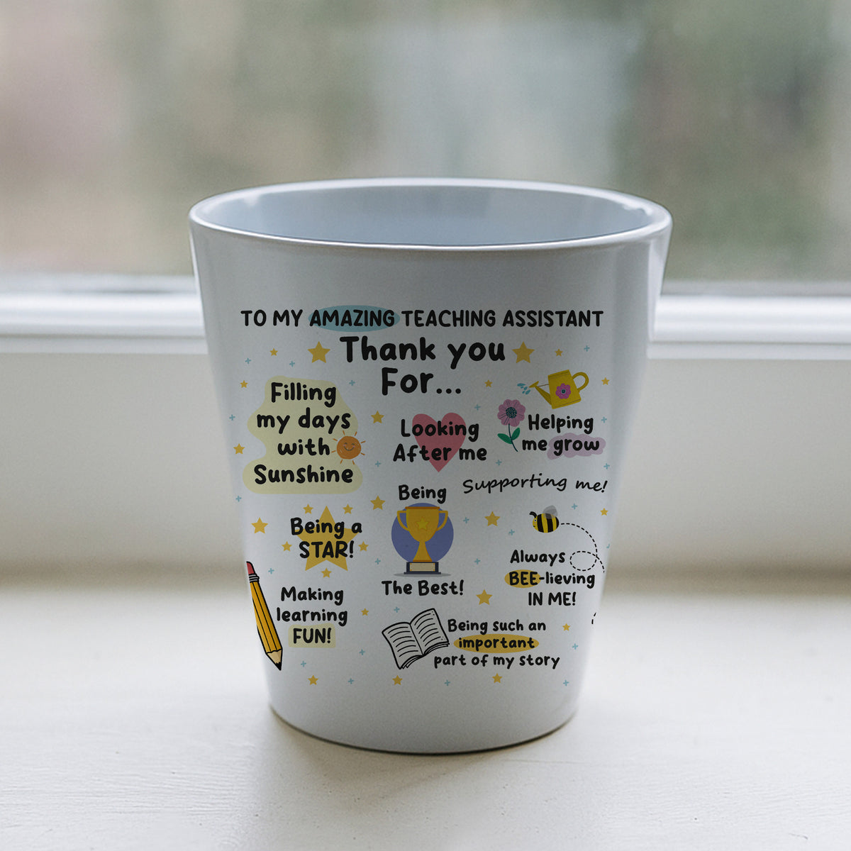 Thank You Gift For Teaching Assistant Plant Pot 10cm x 9cm