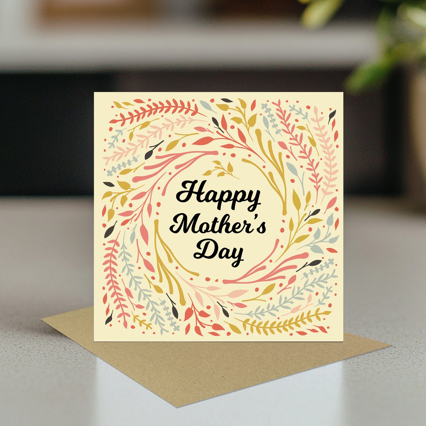 Mothers Day Card For Mum Happy Mother's Day Card 14.5x14.5cm