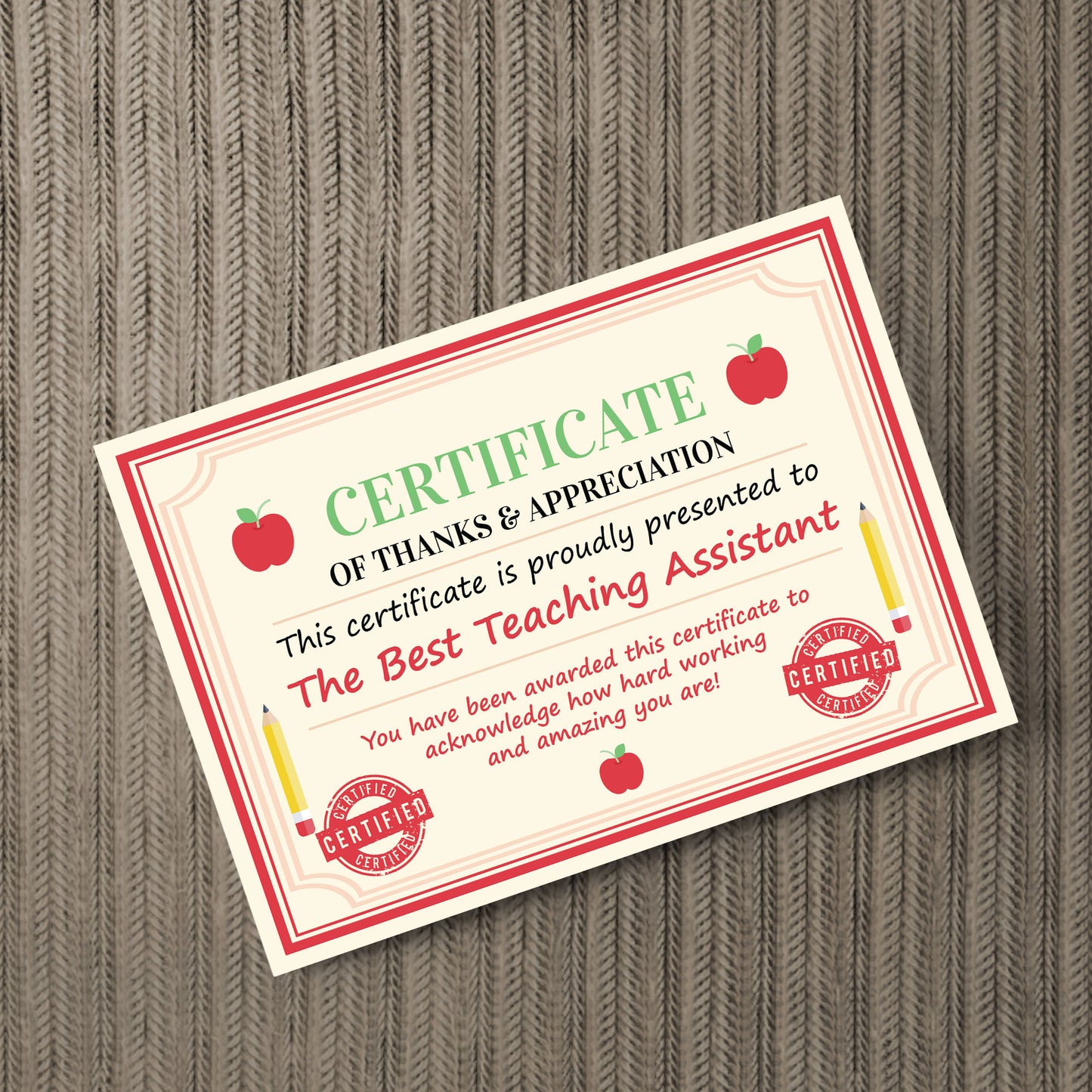 Gift For Best Teaching Assistant Leaving School Nursery Gift