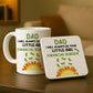Dad Gift From Daughter Novelty Ceramic Mug and Coaster Set