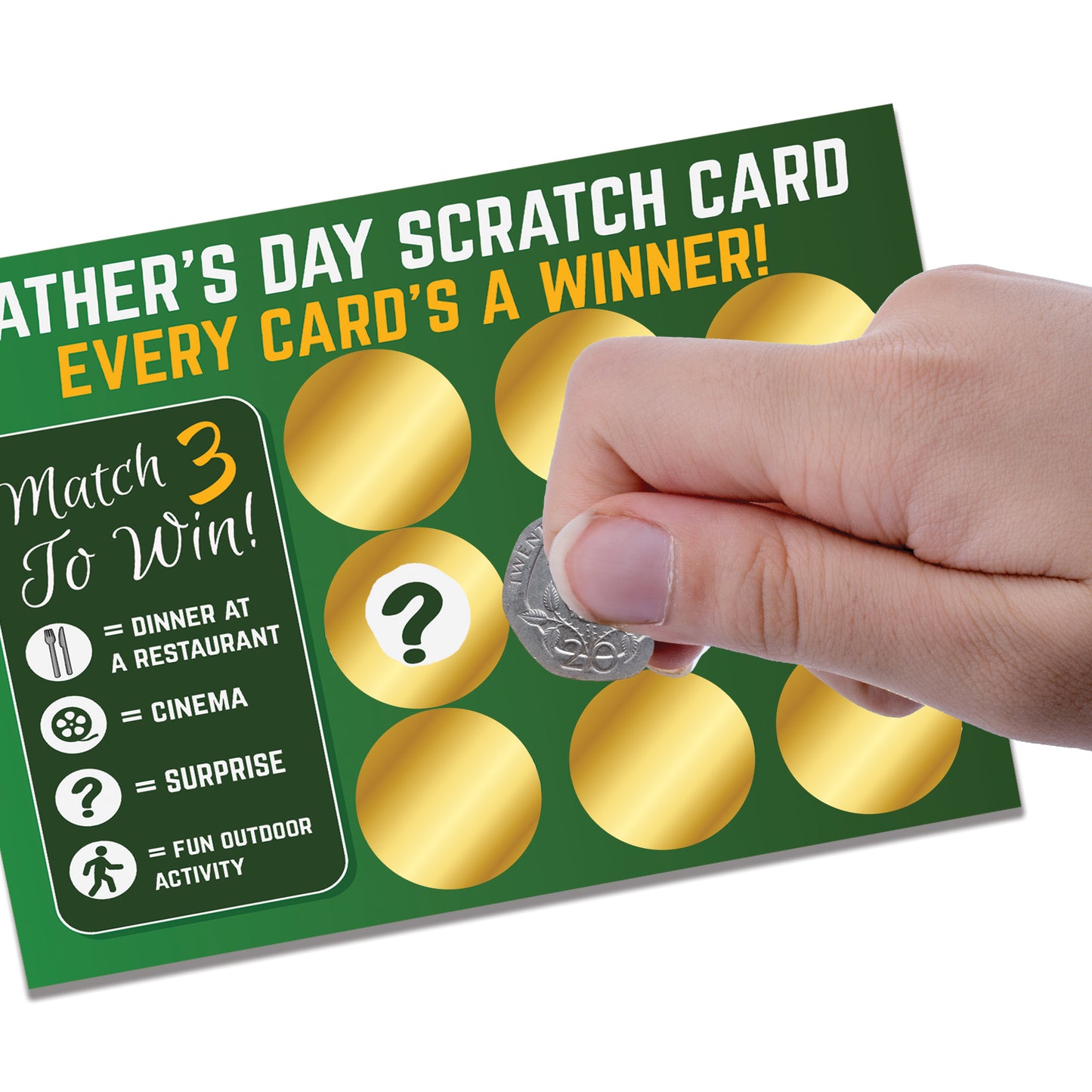 Father's Day Scratch Card Novelty Gift For Dad Gift For Him Men