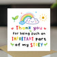 Thank You Cards for Teacher Important Part Of My Story