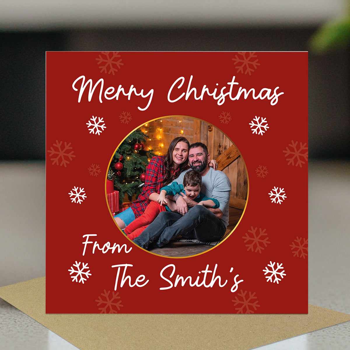 Personalised Christmas Card For Family and Friends