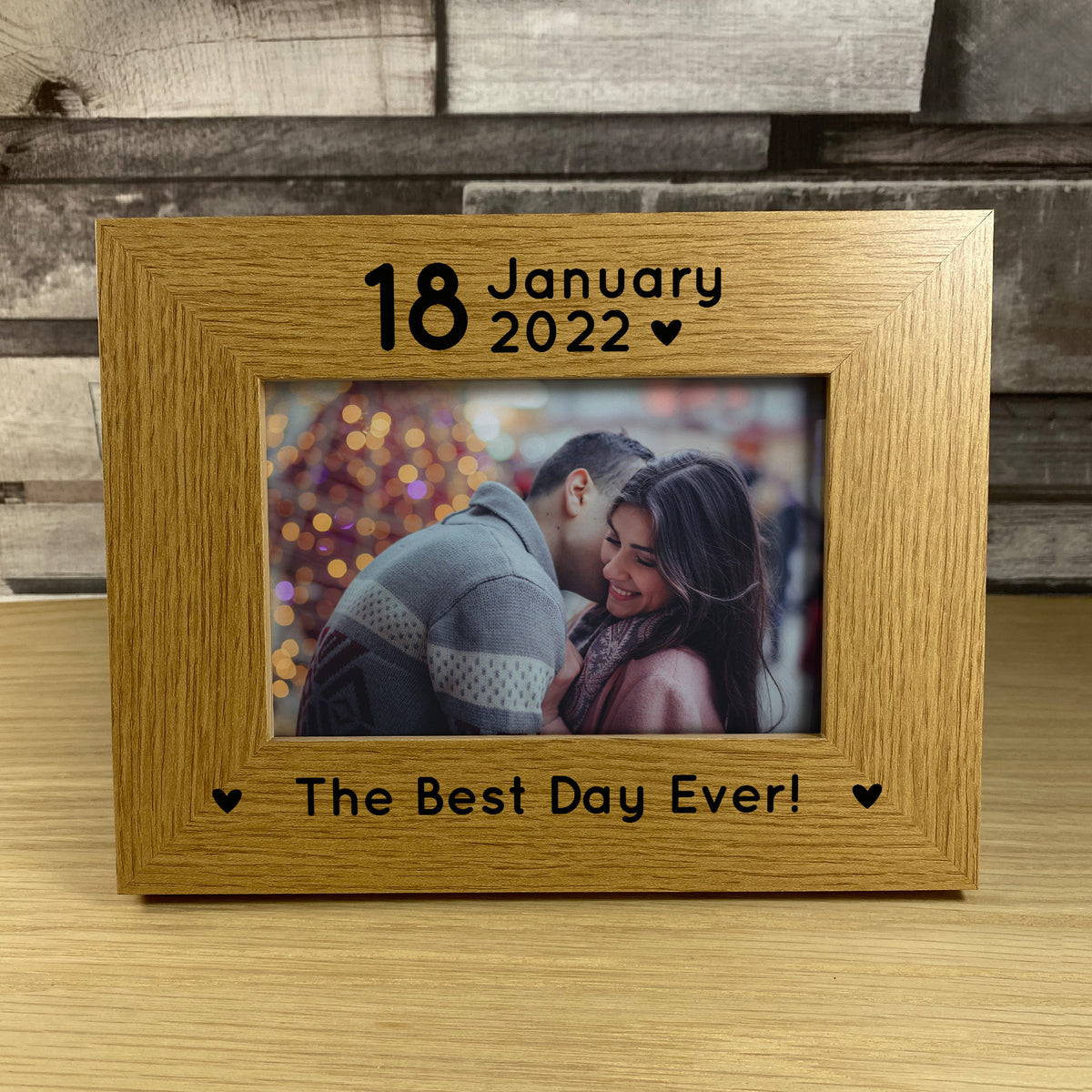 Wedding Anniversary Gift Personalised Photo Frame Gift For Him