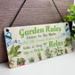 Garden Signs For Outside Hanging Garden Rules Sign For Yard