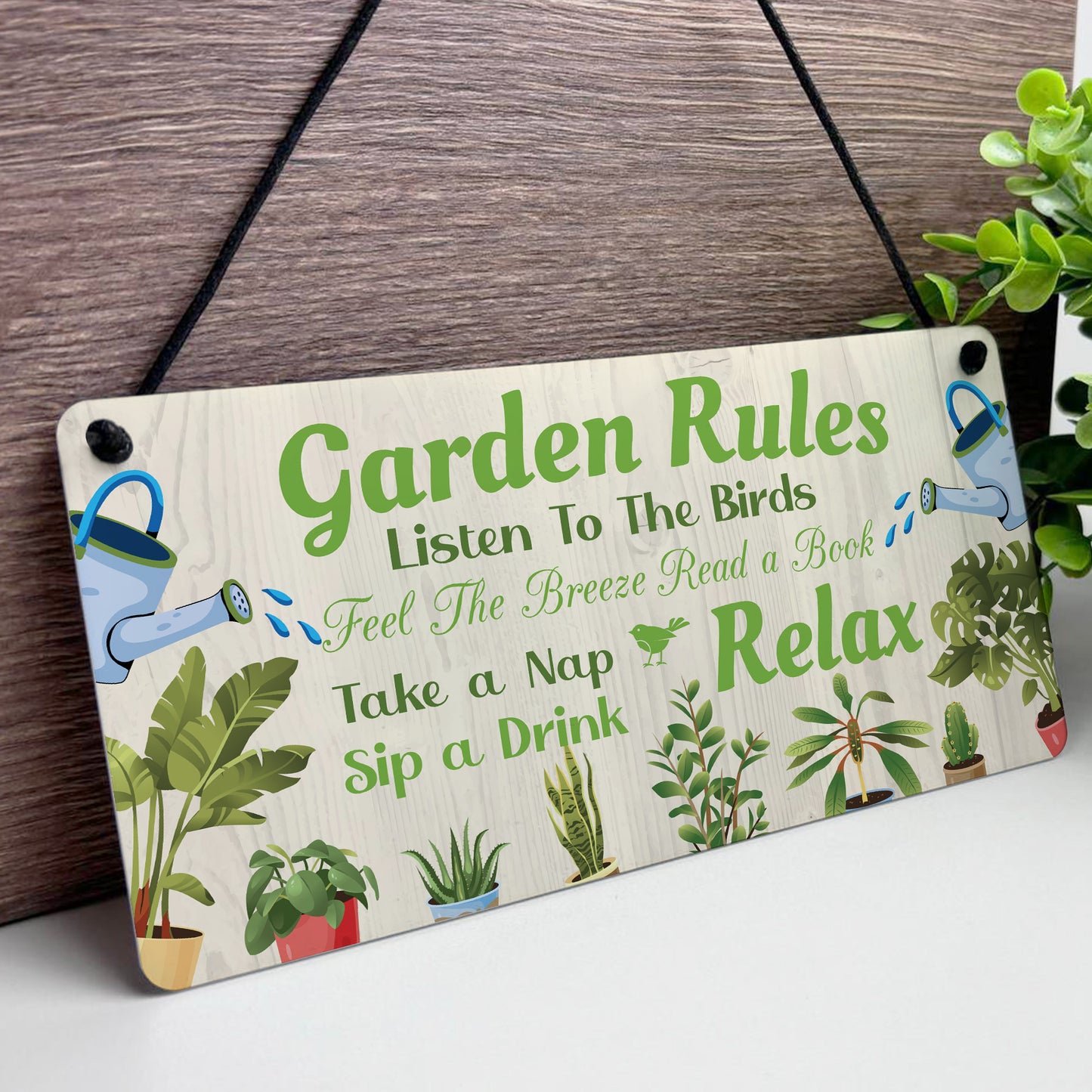 Garden Signs For Outside Hanging Garden Rules Sign For Yard