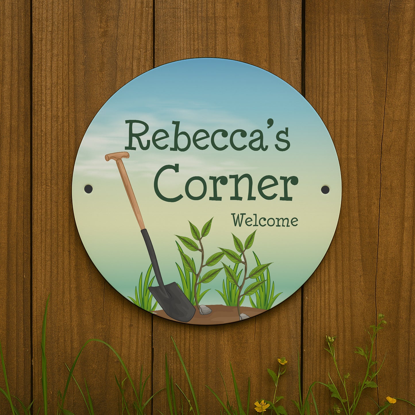 Personalised Any Name's Corner Sign Welcome Sign For Garden Shed