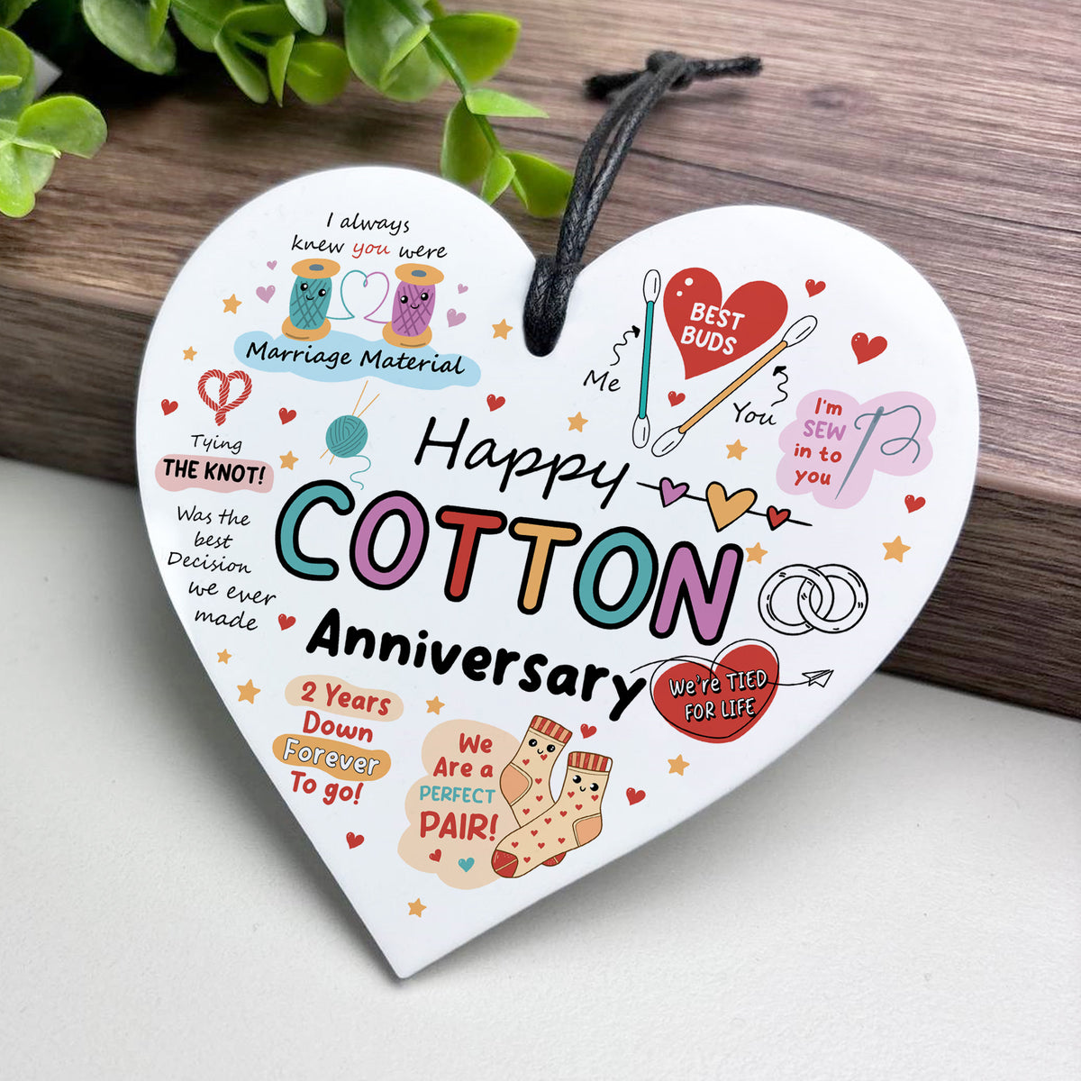 Funny 2nd Anniversary Gift Wood Anniversary Gifts For Husband