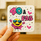 Funny 40th Birthday Gift For Women 40 AND FAB Coaster Gifts