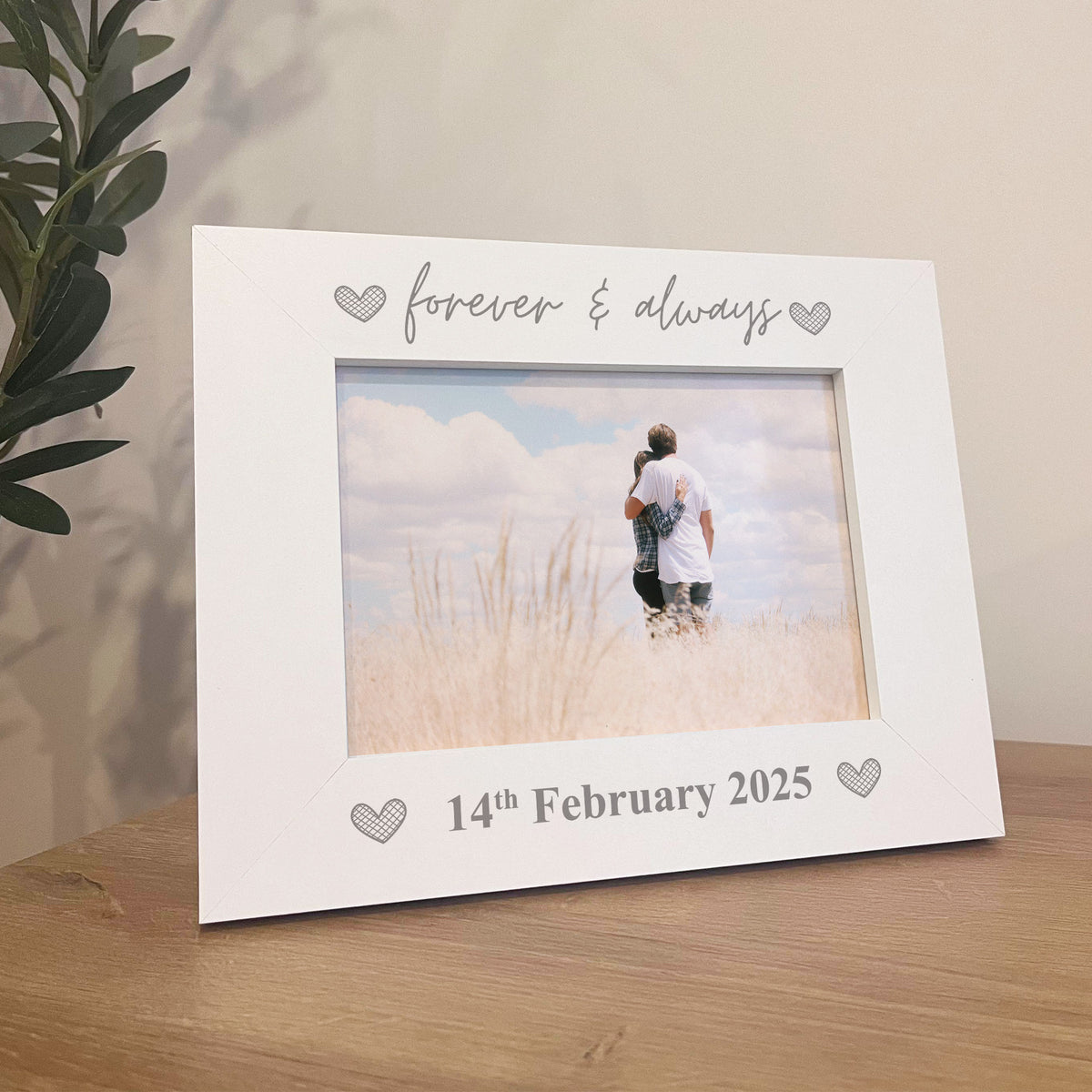 Personalised Photo Frame Gift For Anniversary Birthday Wedding