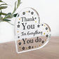 Gift For Colleague Volunteer Teacher Acrylic Plaque Thank You