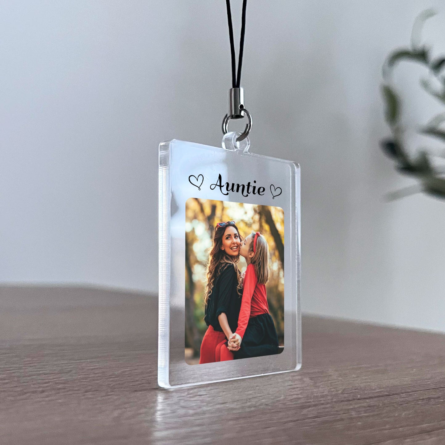 Auntie Keyring Gifts Personalised Photo Birthday Gifts for Aunt