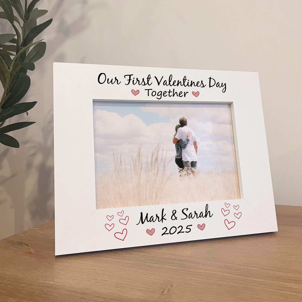 Personalised Photo Frame For Couple 1st Valentines Day Gift
