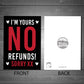Funny Valentines Day Card I’m Yours Joke Card for Wife Husband