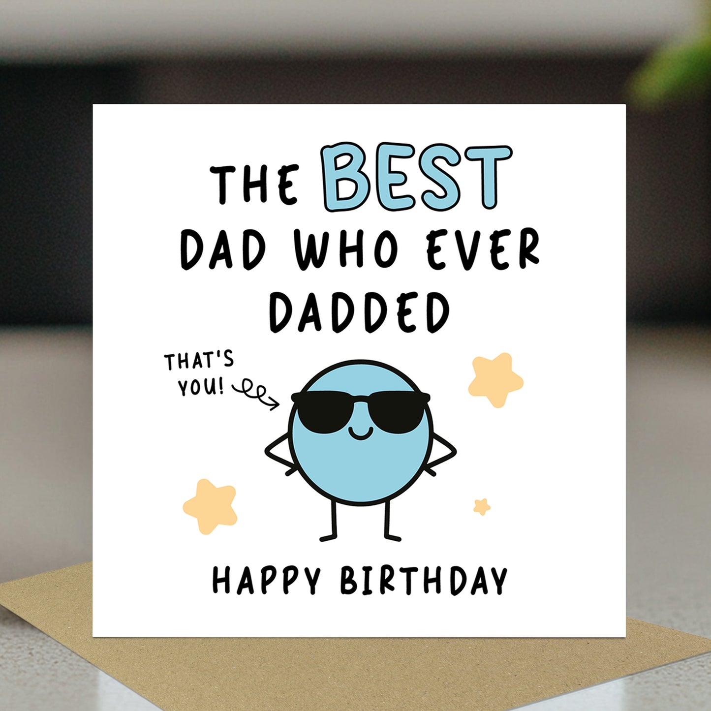 Birthday Card Best Dad Novelty Card Happy Birthday Dad