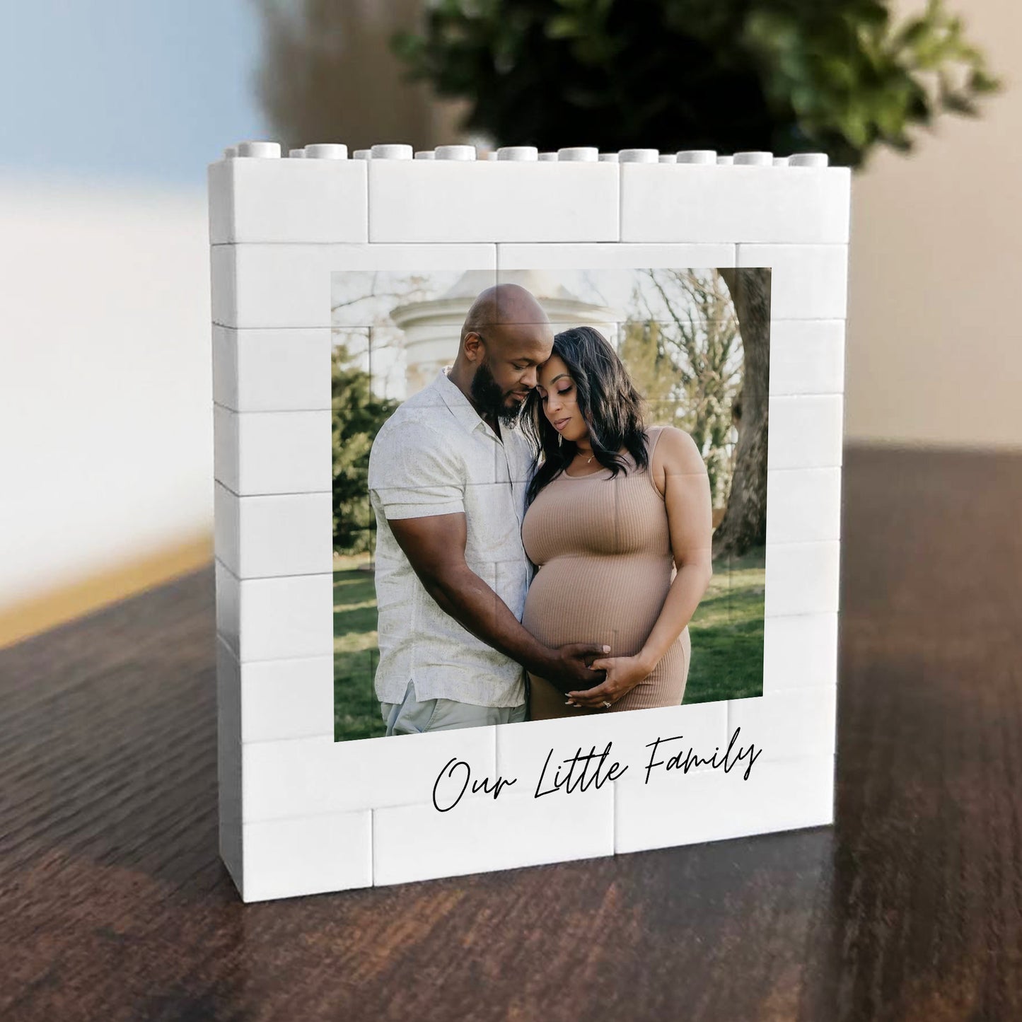 Personalised Family Gift Photo Blocks Birthday Gift For Mum Dad