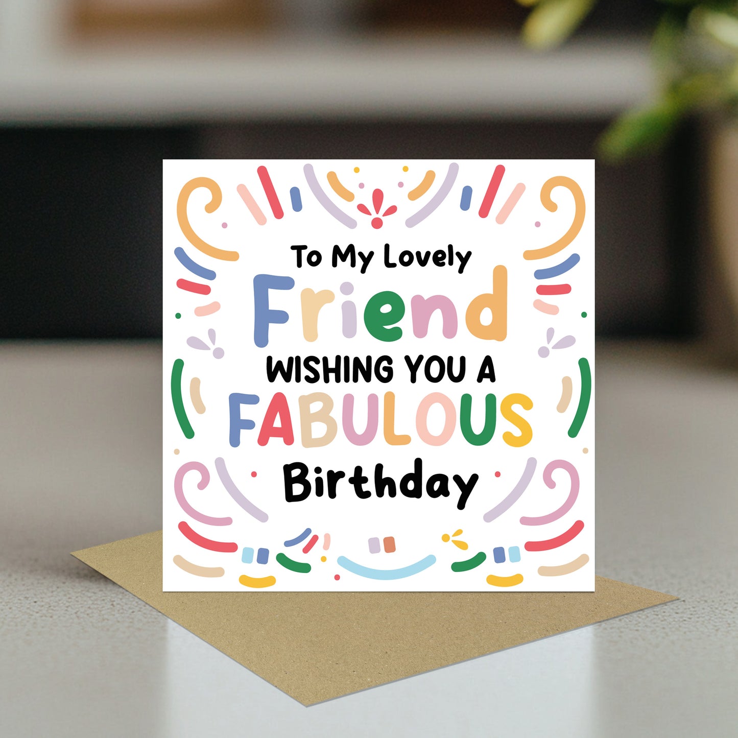 Friend Birthday Card Best Friend Birthday Card Bestie BFF