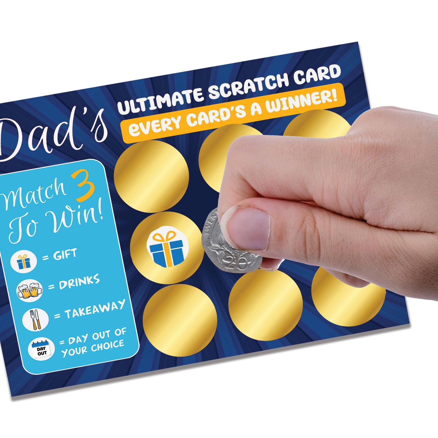 Dad Scratch Card Gifts for Dad Birthday Fathers Day Gift For Dad