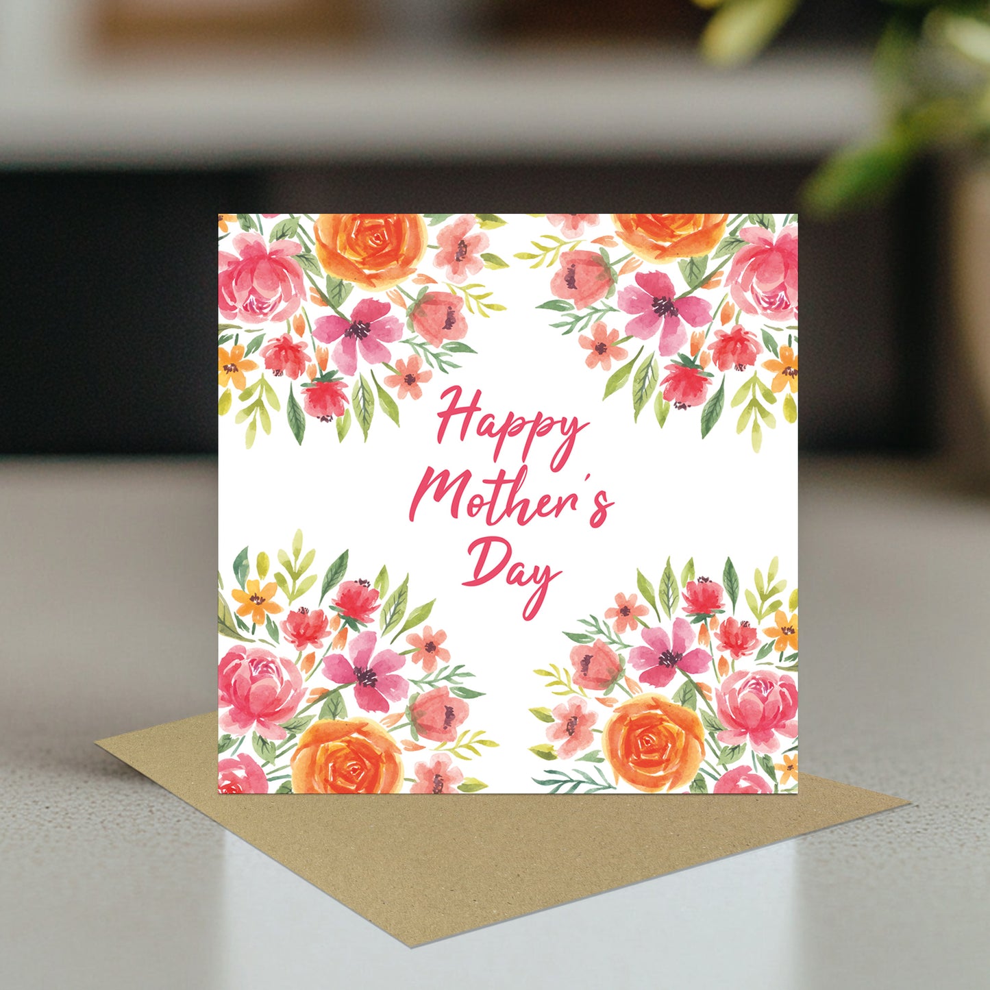 Mothers Day Card, Card For Mum, Floral Design, Card For Mum