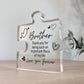 Special Brother Gift For Birthday Christmas Puzzle Piece