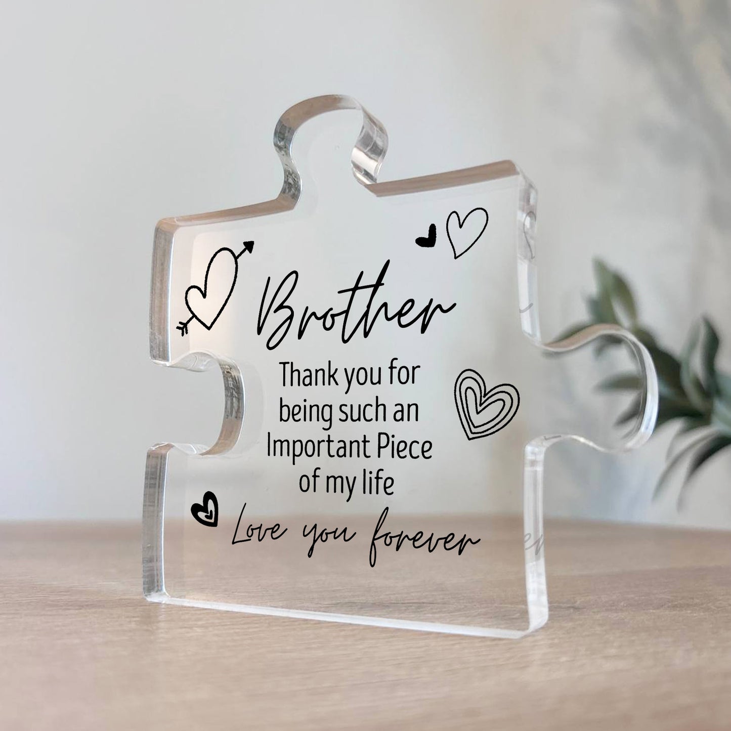 Special Brother Gift For Birthday Christmas Puzzle Piece