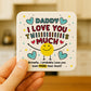 Daddy Coaster I Love You This Much Daddy Gift For Birthday
