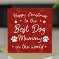 Happy Christmas To The Best Dog Mummy Card From The Dog Puppy
