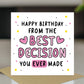Funny Birthday Card For Husband Wife Boyfriend Girlfriend Joke