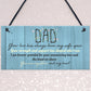 Dad Gifts From Daughter Hanging Plaque Father's Day Birthday