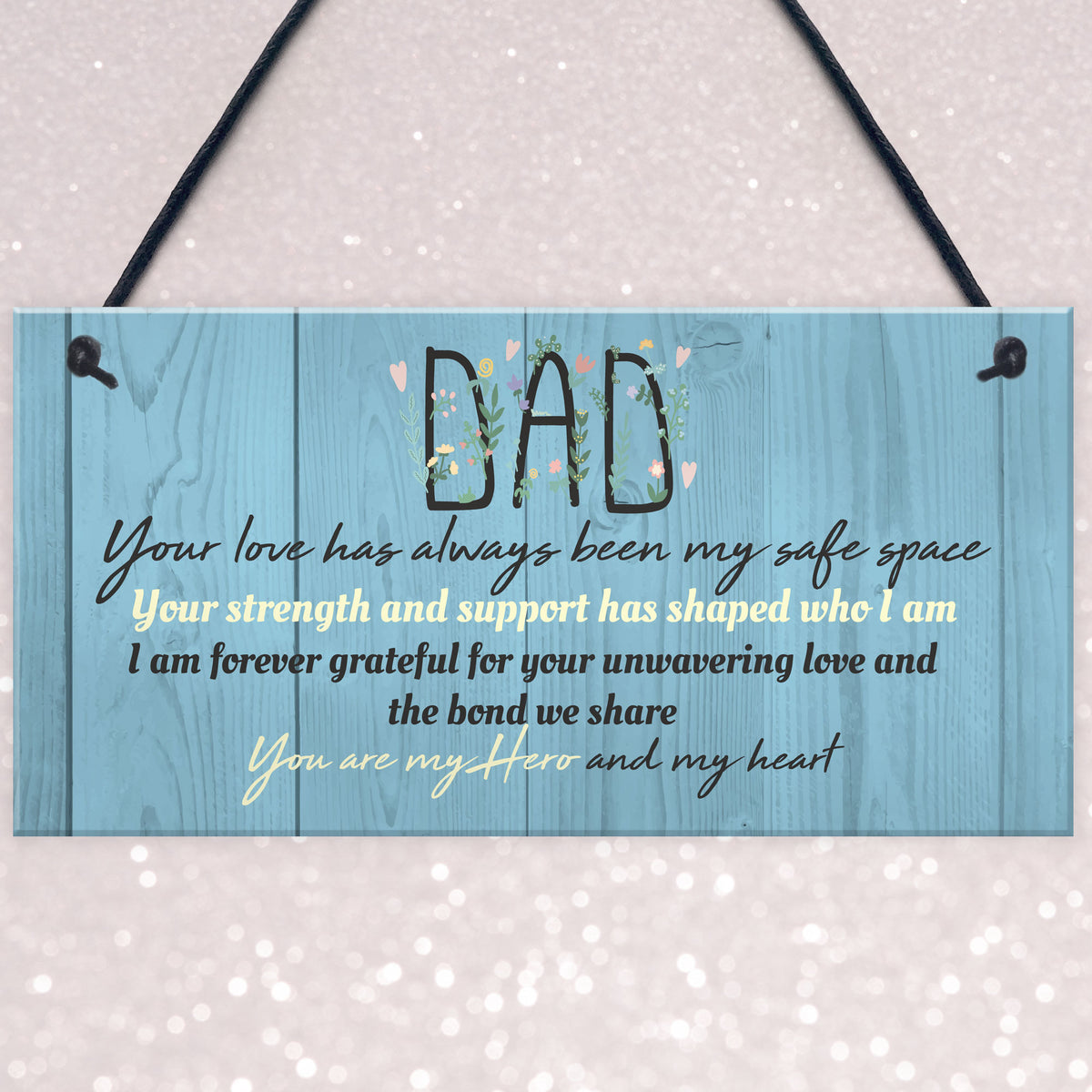 Dad Gifts From Daughter Hanging Plaque Father's Day Birthday