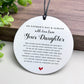 Fathers Day Gift From Your Daughter Hanging Plaque For Dad