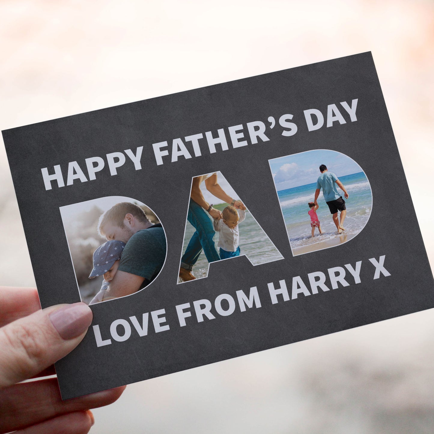 Personalised Happy Fathers Day Card For Dad DAD CARD Novelty