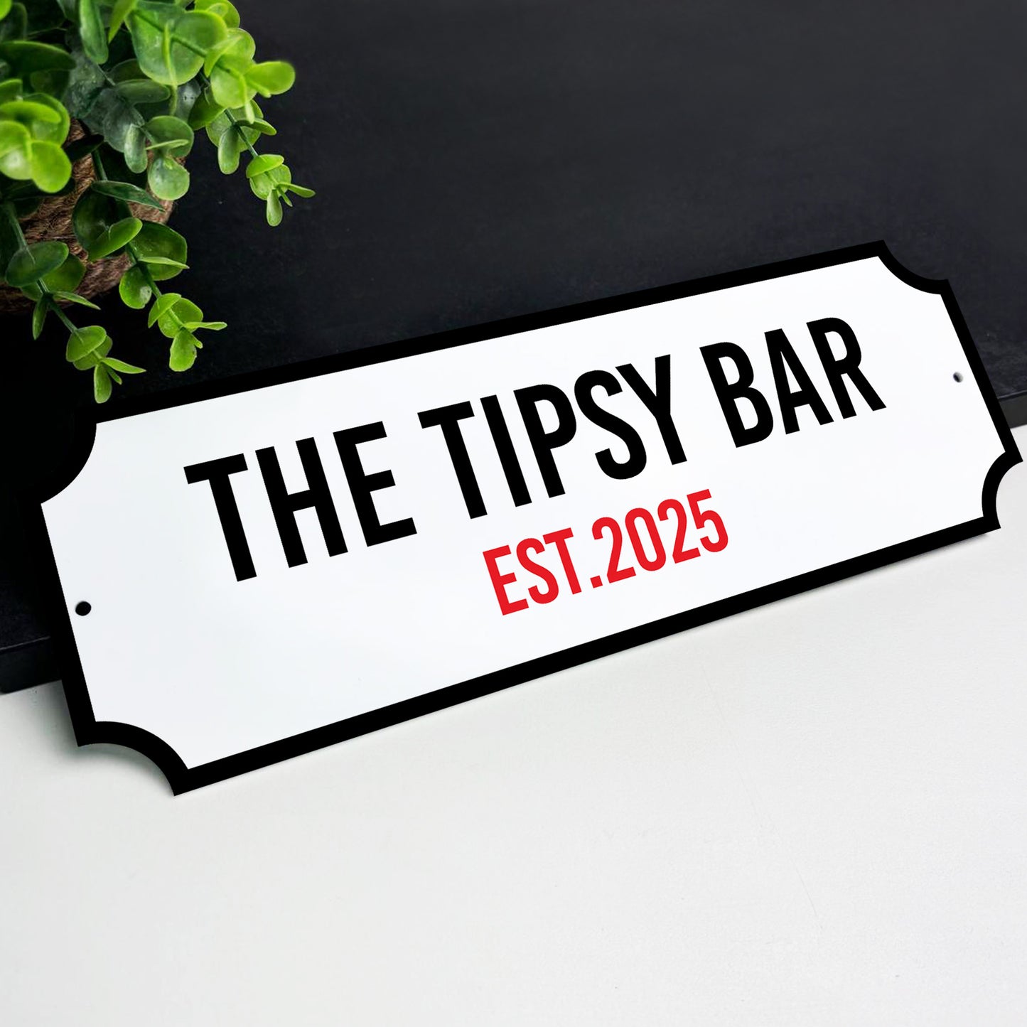 Personalised Street Sign For Home Bar Acrylic Bar Sign